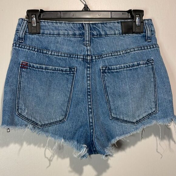 BDG for Urban Outfitters- Super High Rise Cheeky Zipper Denim Shorts- Size 27 - Picture 2 of 10